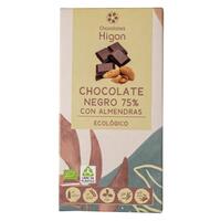 CHOCOLATE NEGRO Y ALMENDRAS 75% 10*100GR 