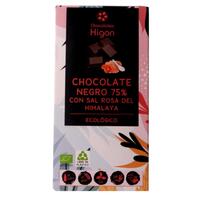 CHOCOLATE NEGRO 75% SAL ROSA HIMAYALA ECO 10*100GR