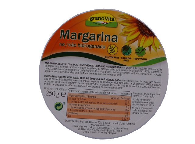MARGARINA VEGETAL S/ACEITE PALMA 24*250 gr